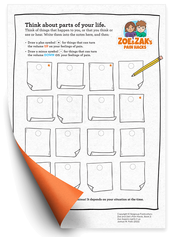 Pain volume 2. printable activity sheet